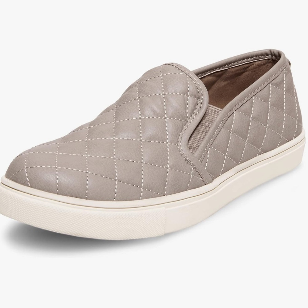 Steve Madden Taupe Grey Cushion Slip On Shoes